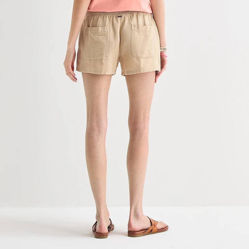 Hurley Womens Low Rise Juniors Pull-On Short