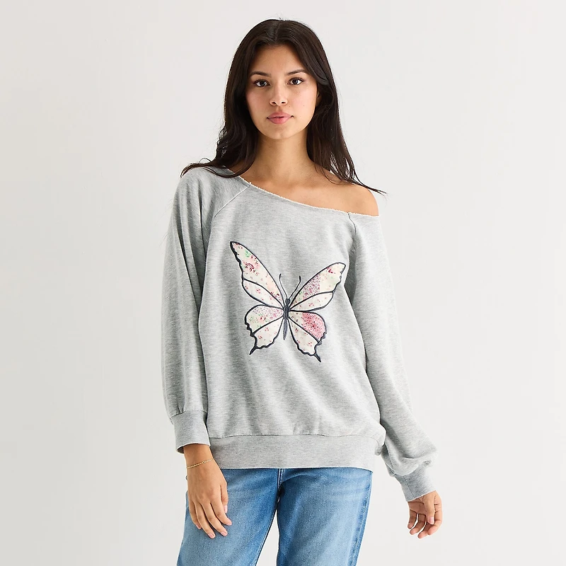 Arizona Womens Juniors Long Sleeve Sweatshirt