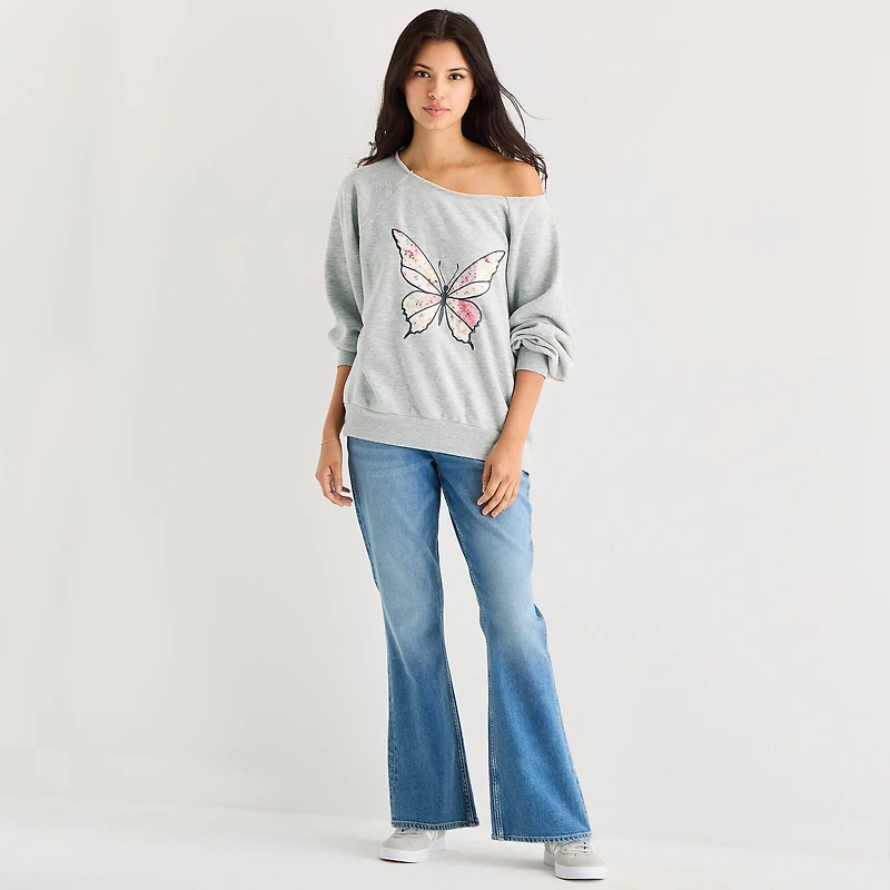 Arizona Womens Juniors Long Sleeve Sweatshirt