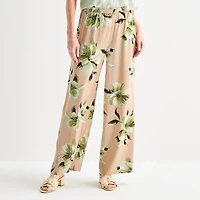 Liz Claiborne Womens Straight Mid Rise Pull-On Pant