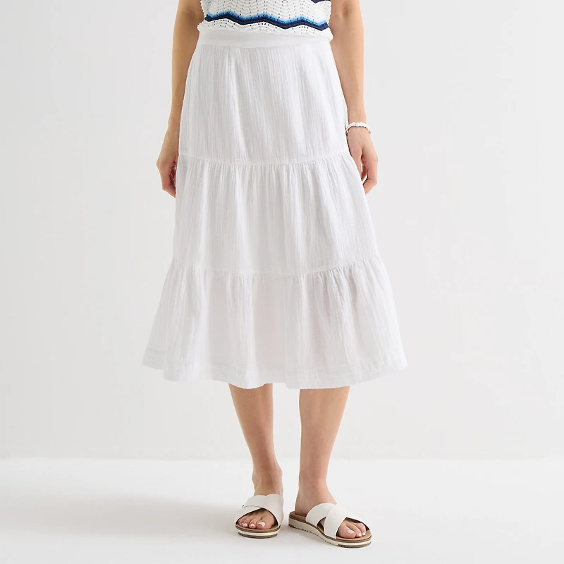 St. John's Bay Womens Long A-Line Skirt