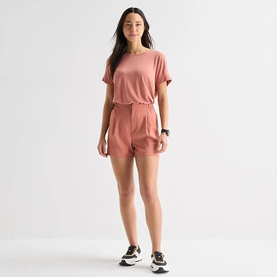 Stylus Womens High Rise Pull-On Short