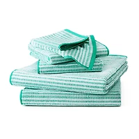 Town And Country Striped Reversible 6-pc. Quick Dry Bath Towel Set