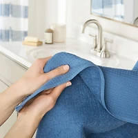 Town And Country Small Waffle Woven Terry Stripe 6-pc. Quick Dry Bath Towel Set