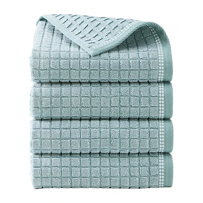 Town And Country Windowpane Textured 4-pc. Quick Dry Bath Towel Set
