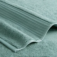 Town And Country Solid Dobby Border 6-pc. Quick Dry Bath Towel Set