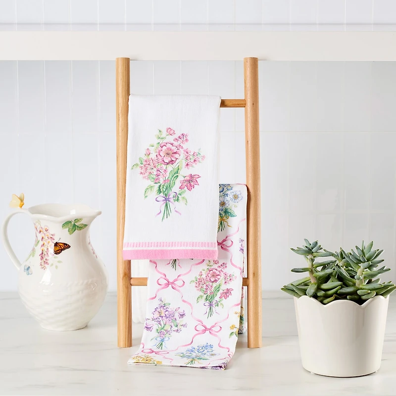Lenox Bouquet Ribbon 2-pc. Kitchen Towel Set