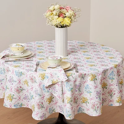 Lenox Bouquet Ribbon 70" Round Tablecloth