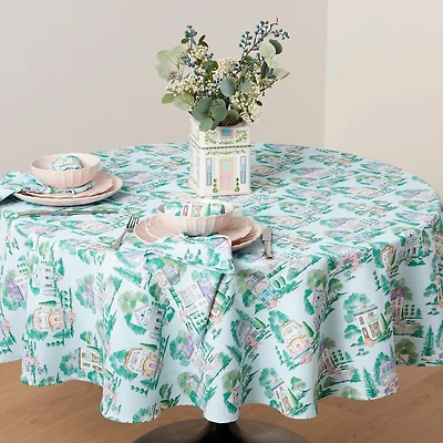Lenox Spice Village Allover 70" Round Tablecloth