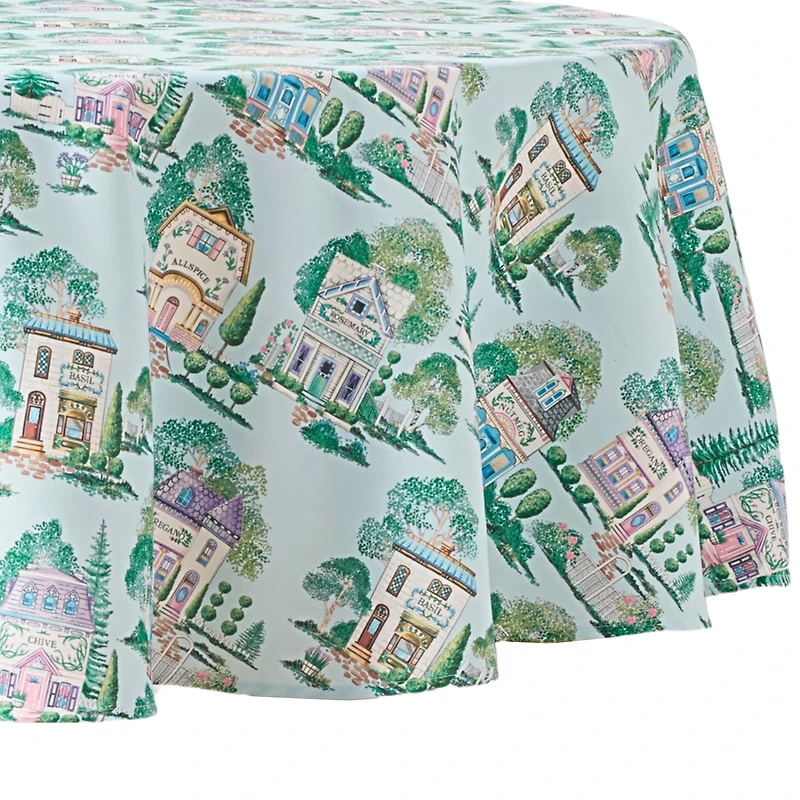 Lenox Spice Village Allover 70" Round Tablecloth