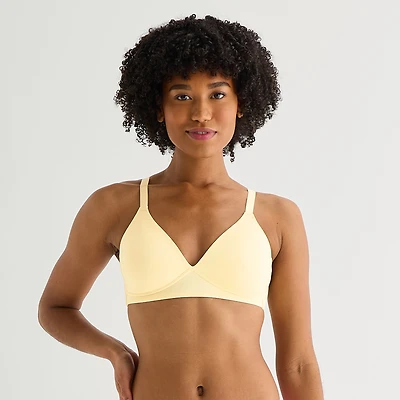 Arizona Body Cloud Kissed Wireless Triangle Plunge Pullover Bra
