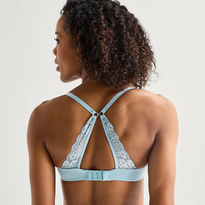 Ambrielle Womens Everyday Lace Demi Bra