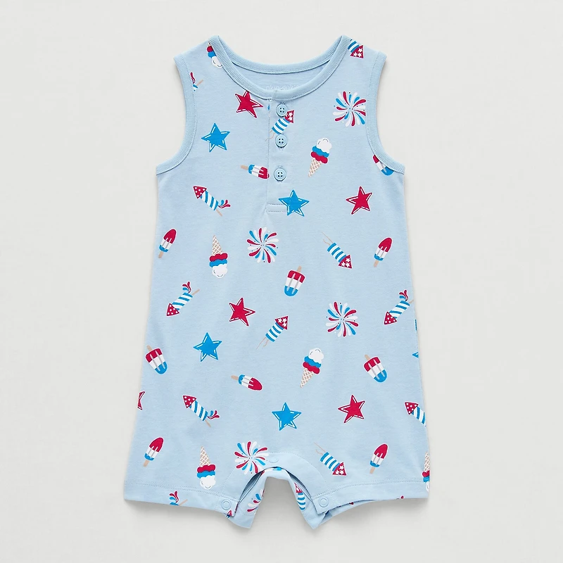 Okie Dokie Baby Boys Sleeveless Romper