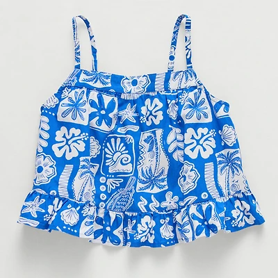 Thereabouts Little & Big Kid Girls Square Neck Sleeveless Tank Top