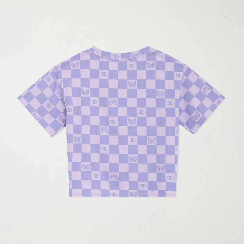 Champion Big Kid Girls Round Neck Short Sleeve Regular Fit Graphic T-Shirt