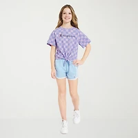 Champion Big Kid Girls Round Neck Short Sleeve Regular Fit Graphic T-Shirt