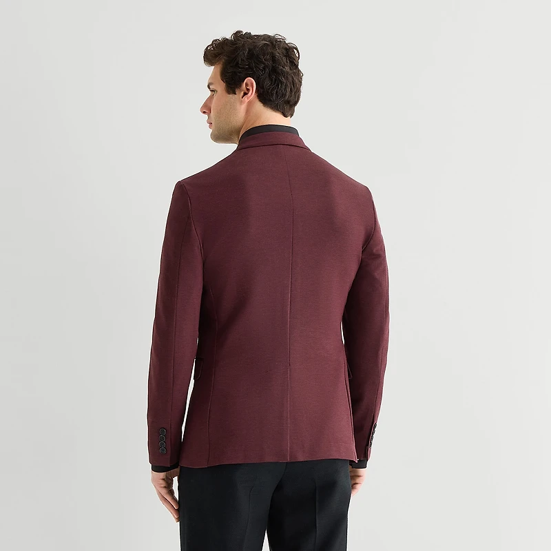 J. Ferrar 360 Stretch Knit Texture Mens Slim Fit Sport Coat