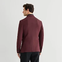 J. Ferrar 360 Stretch Knit Texture Mens Slim Fit Sport Coat
