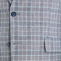 Stafford Mens Plaid Classic Fit Sport Coat