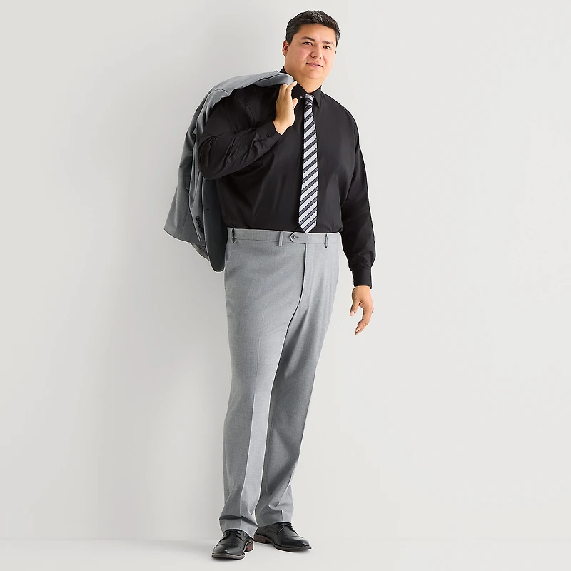 Shaquille O'Neal XLG™ Big And Tall Mens Button Down Dress Shirt + Tie Set