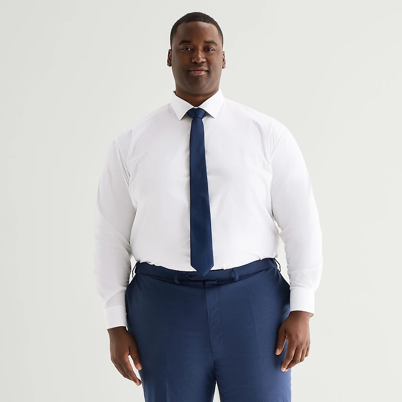 Shaquille O'Neal XLG™ Big And Tall Mens Button Down Dress Shirt + Tie Set