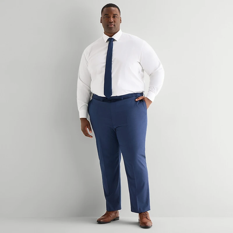 Shaquille O'Neal XLG™ Big And Tall Mens Button Down Dress Shirt + Tie Set