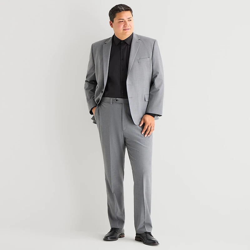 Shaquille O'Neal XLG™ Mens Big and Tall Stretch Fabric Classic Fit Flat Front Suit Pant