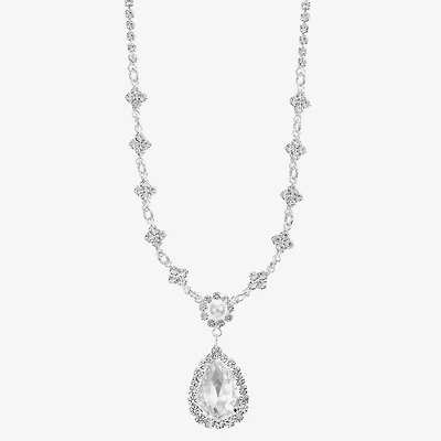 Monet Jewelry Timeless Womens Glass 17 Inch Y Necklace
