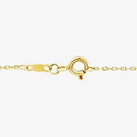 (F/Si1) Womens 1/4 CT. T.W. Lab Grown White Diamond 14K Gold Over Silver Heart 18 Inch Pendant Necklace