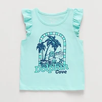 Okie Dokie Toddler & Little Girls Round Neck Sleeveless Tank Top