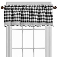 Buffalo Check Rod Pocket Tailored Valance