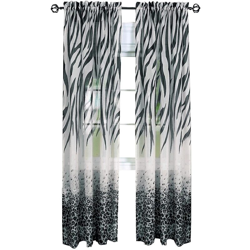 Kenya Rod Pocket Sheer Single Curtain Panel