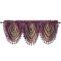 Ombre Rod Pocket Waterfall Valance