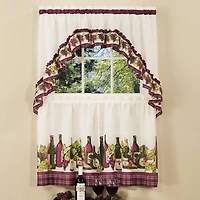Chardonnay Printed 3-pc. Rod Pocket Kitchen Curtains & Drapes Window Set