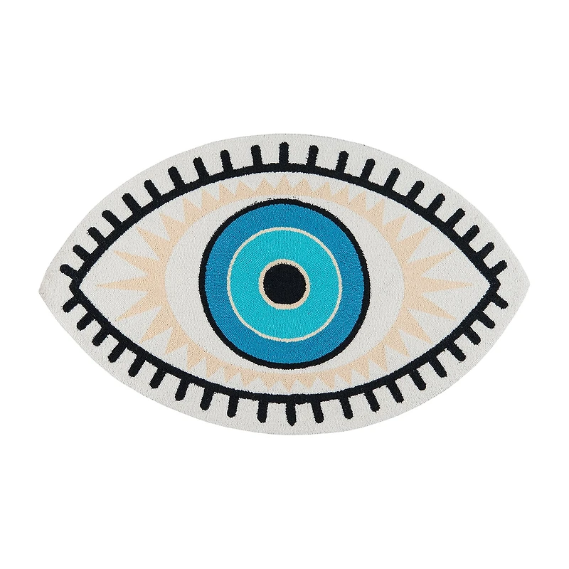 Momeni Cucina All Seeing Eye Washable Indoor Outdoor Rugs