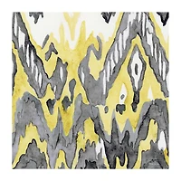 Lumaprints Yellow Gray Ikat Ii Canvas Art