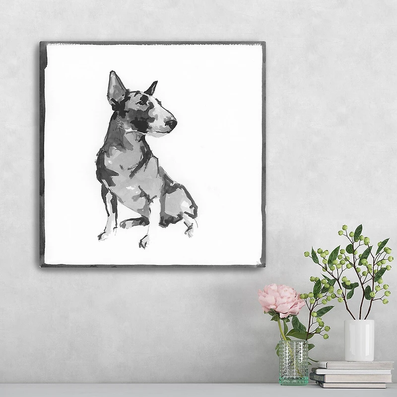 Lumaprints Bull Terrier Traditional Canvas Art