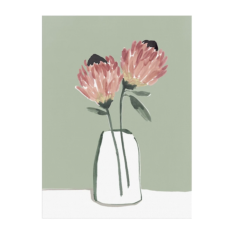 Lumaprints Blushing Protea Canvas Art