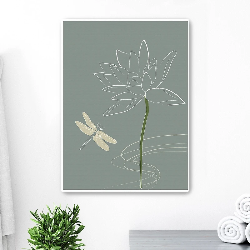 Lumaprints Japanese Art Style Drawing Canvas Art