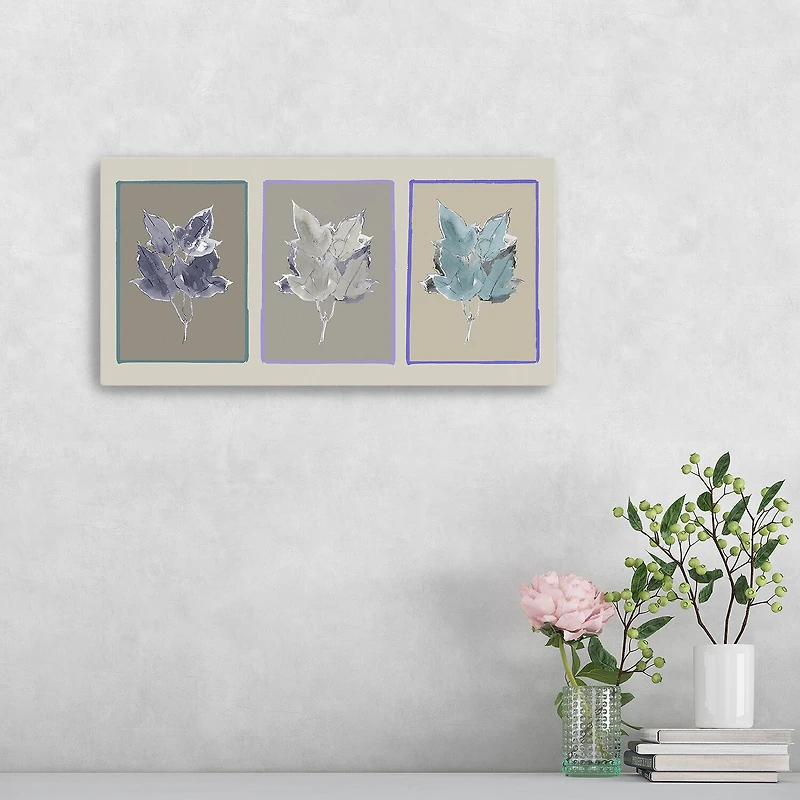 Lumaprints Three Botanicals I Modern Canvas Art