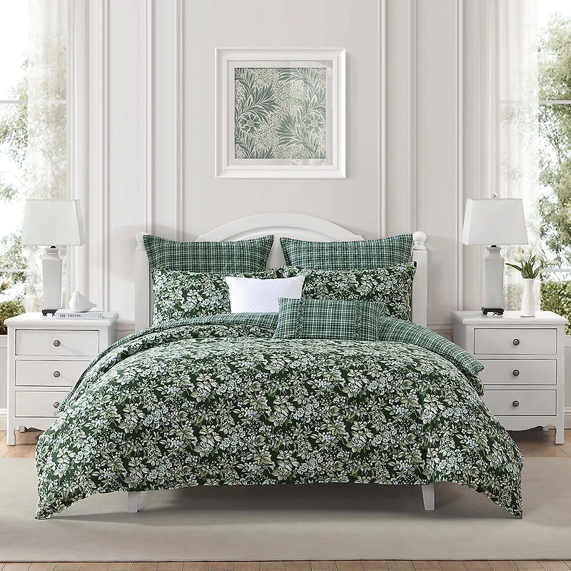 Laura Ashley Bramble Floral 7-pc. Midweight Comforter Set