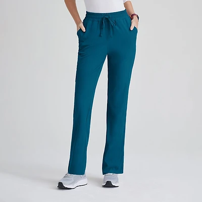 Skechers Skp623 Gamma 6-Pocket Mid-Rise Tapered Leg Womens Tag Free Stretch Fabric Moisture Wicking Scrub Pant