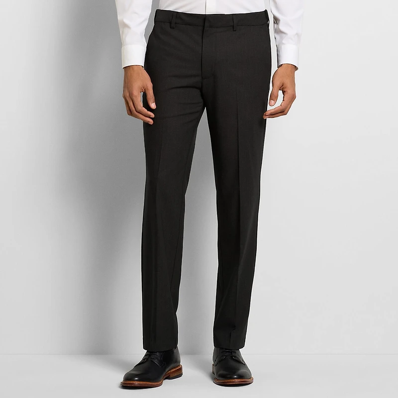Van Heusen Soft Lux Stretch Mens Regular Fit Dress Flat Front Pant