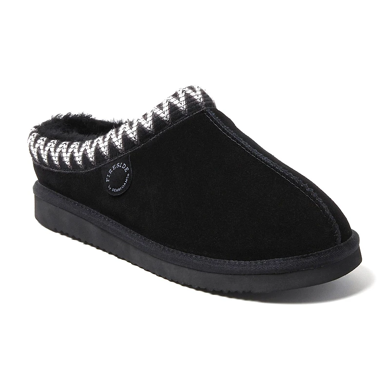 Dearfoams Grafton Mens Memory Foam Clog Slippers