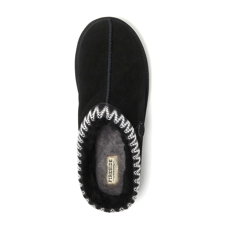 Dearfoams Grafton Mens Memory Foam Clog Slippers