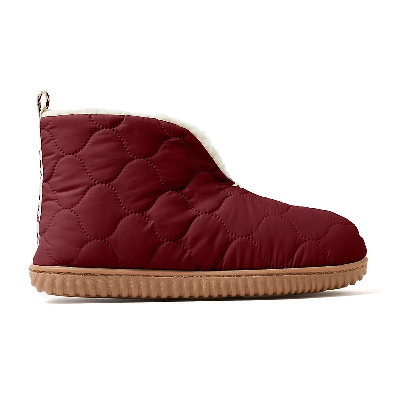 Dearfoams Warm Up Mens Memory Foam Bootie Slippers