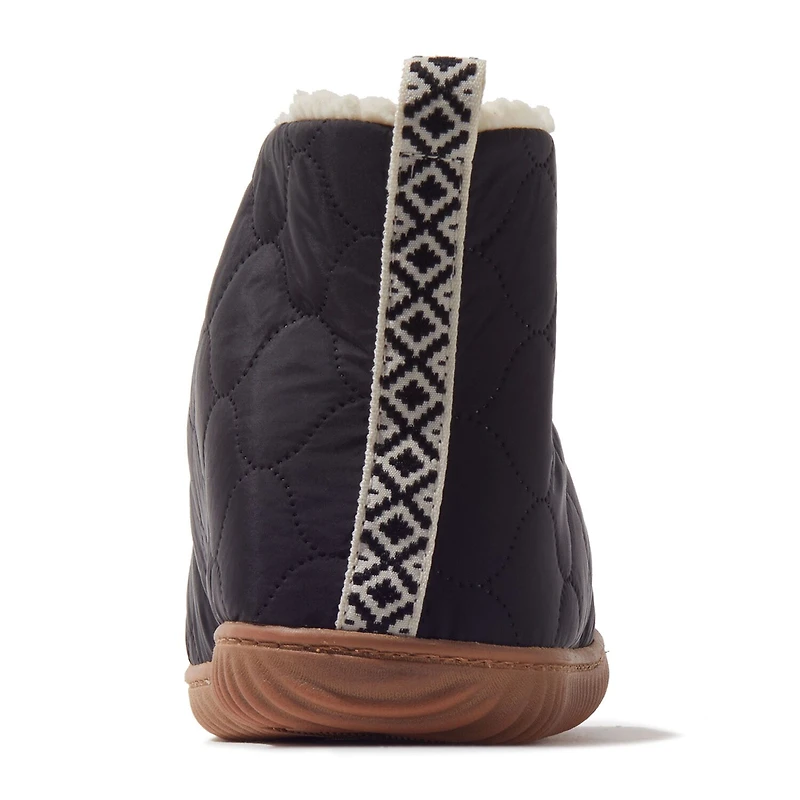Dearfoams Warm Up Mens Memory Foam Bootie Slippers