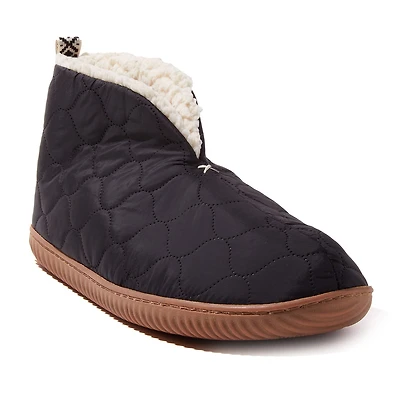 Dearfoams Warm Up Mens Memory Foam Bootie Slippers