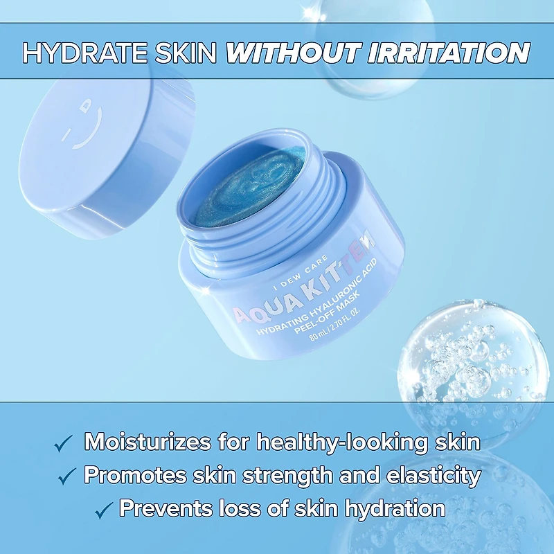 I Dew Care Aqua Kitten Hydrating Hyaluronic Acid Peel-Off Mask