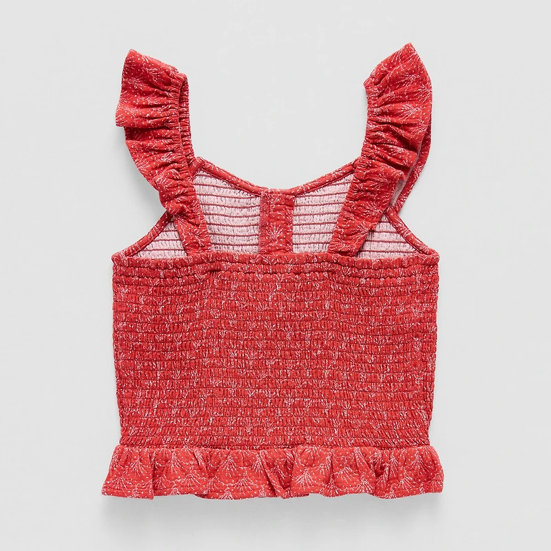 Thereabouts Little & Big Kid Girls V Neck Sleeveless Tank Top
